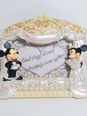 Disneyland Disney World Mickey Minnie Mouse Happy Every After Wedding Frame